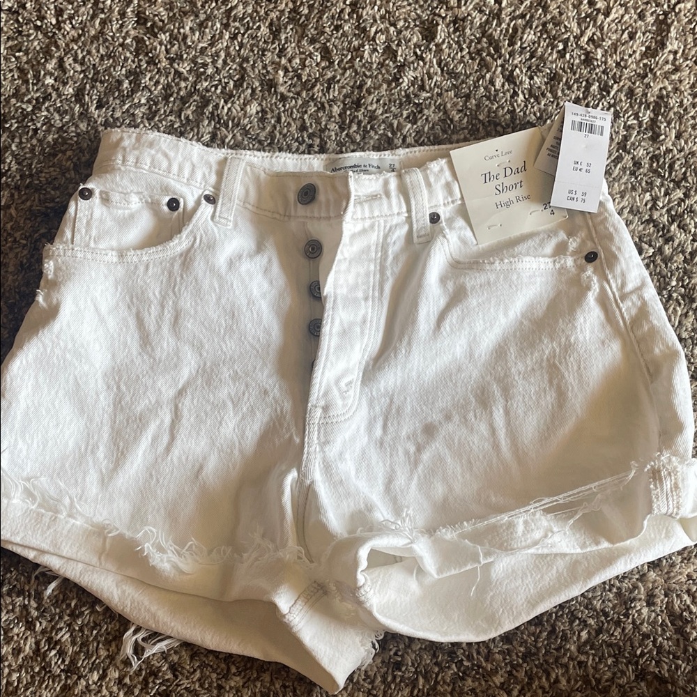 Abercrombie and Fitch white shorts